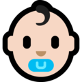 Baby: Light Skin Tone on Microsoft Windows 10 May 2019 Update
